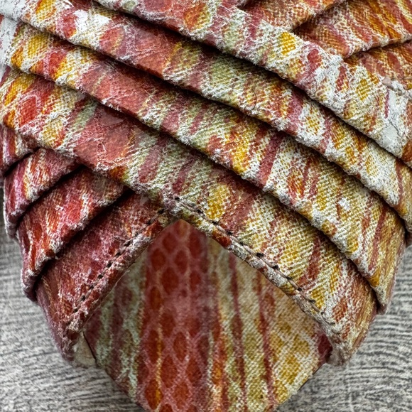 Stuart Weitzman Snake Skin Wicky Peep toe Slingback Sandal - Picture 6 of 8